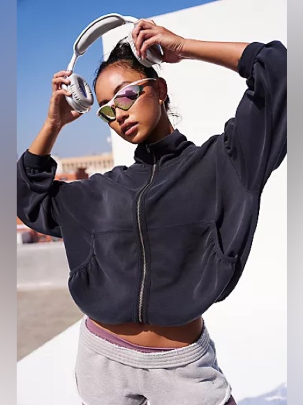 NWT! FP Free People Movement Horizon Zip Up Sz XS
